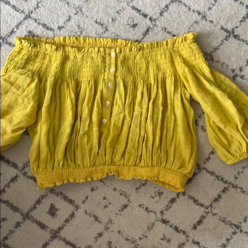 Off the shoulder free people crop